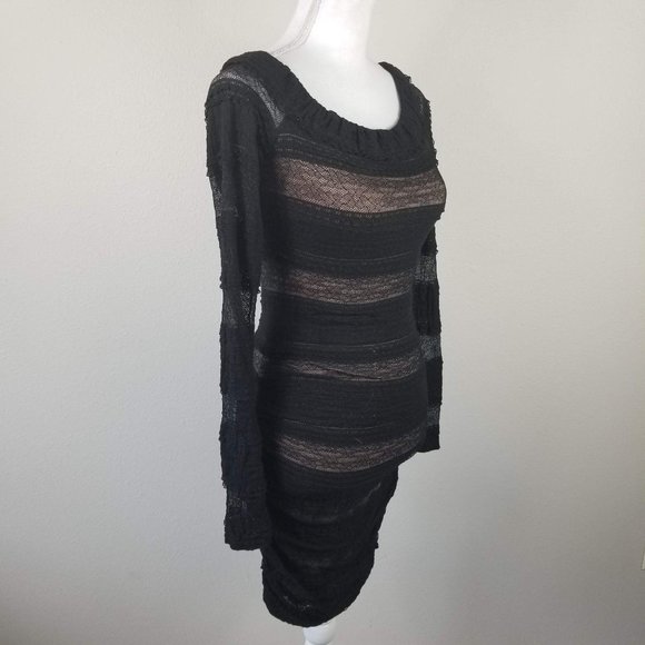 BCBGMaxazria XXS Halle Shirred lace dress - Picture 2 of 4